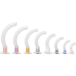 Color Coded Guedel Oral Airway with Built-in Bite Block