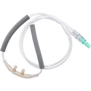 Adult Oxygen Nasal Cannula with TLC Ear Wraps, Barbed Connector (No Supply Tubing)