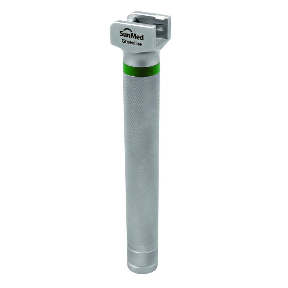 GreenLine® Stainless Steel Fiber Optic Laryngoscope Handle