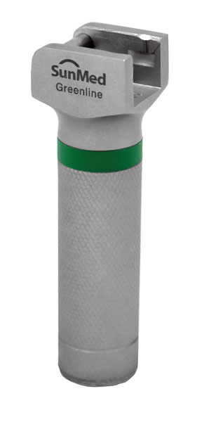 GreenLine® Stainless Steel Fiber Optic Laryngoscope Handle - Image 3