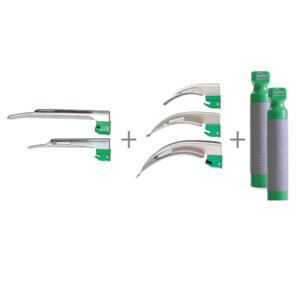 GreenLine®/D™ Disposable Laryngoscope Kit – Mac, Miller, 2 Standard Handles