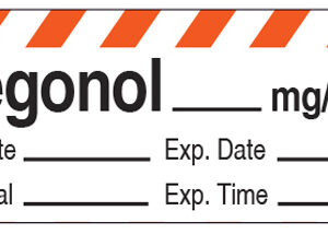 Relaxant Antagonists Precut Labels