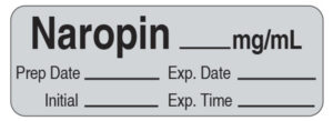 Local Anesthetics Precut Labels
