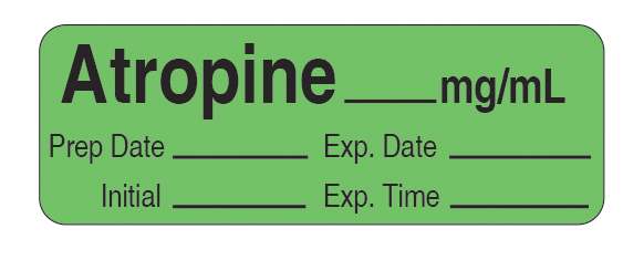 Anticholinergic Agents Precut Labels