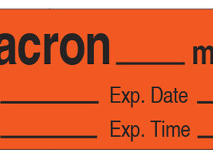 Muscle Relaxants Label Tape