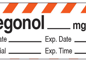 Relaxant Antagonists Label Tape