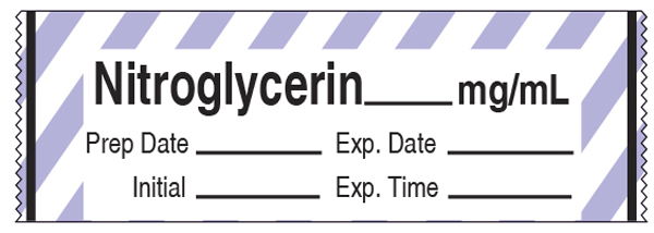 Hypotensive Agents Label Tape