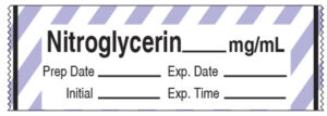 Hypotensive Agents Label Tape