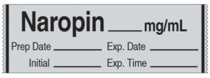 Local Anesthetics Label Tape