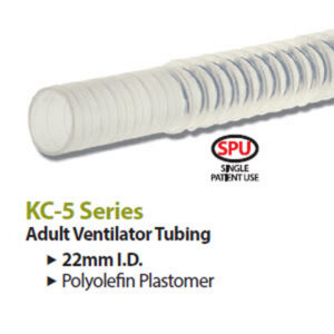 KC Series Uncuffed Clear Ventilator Tubing