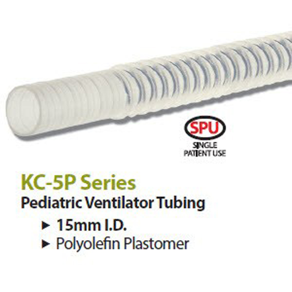 KC Series Unuffed Clear Ventilator Tubing